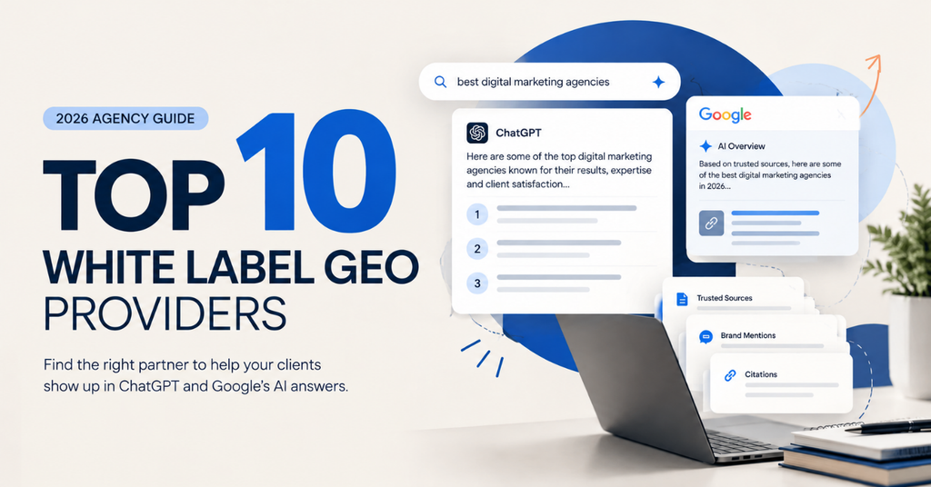 Top 10 White Label GEO Services Providers for Agencies (2026)